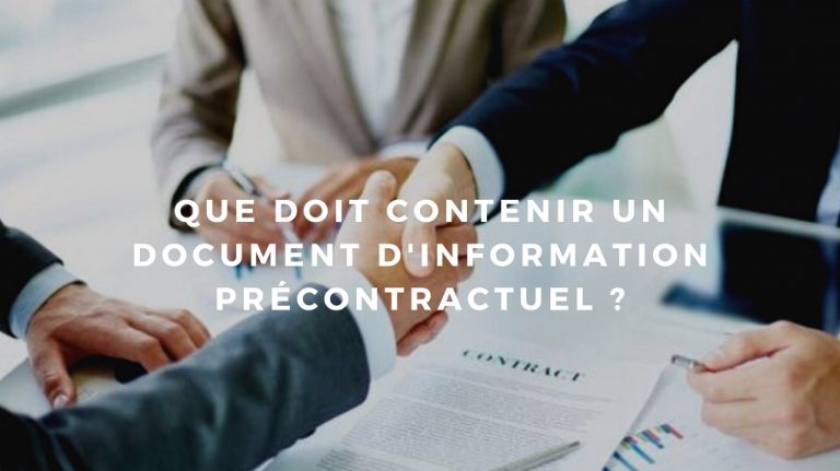 document d’information contractuel